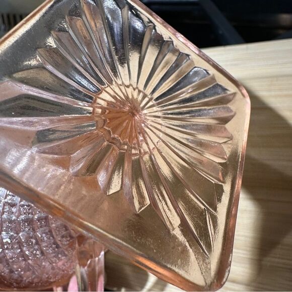 Hocking Miss America Pink Depression Glass table Creamer pitcher.  4” - Picture 4 of 6